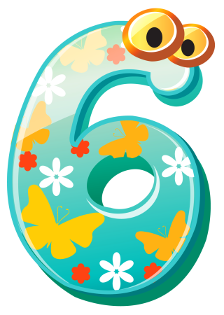 Веселая цифра 6