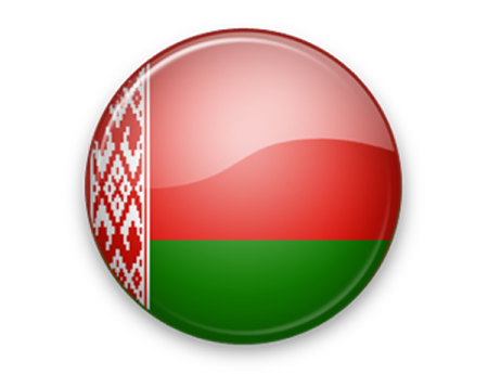 Флаг Белоруссии в круге