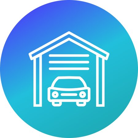 Гараж на прозрачном фоне