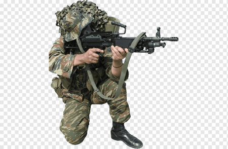 Военный без фона