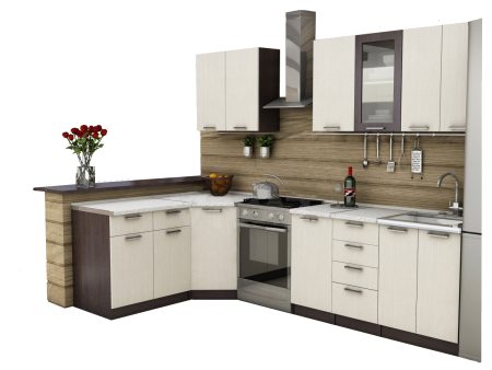 Кухонный гарнитур без фона