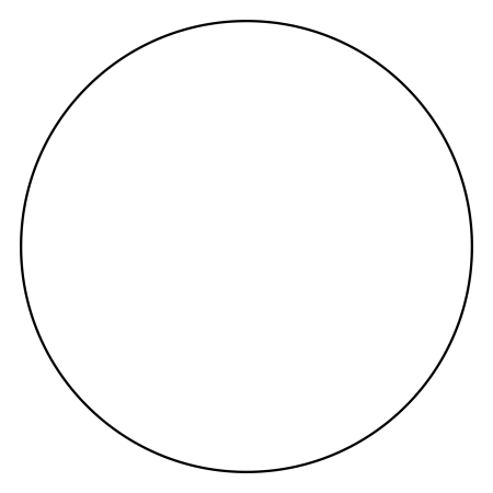 Рамка круглая тонкая