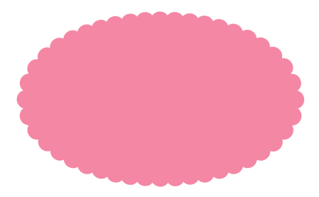 Розовый овал