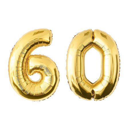 Цифра 60 Золотая