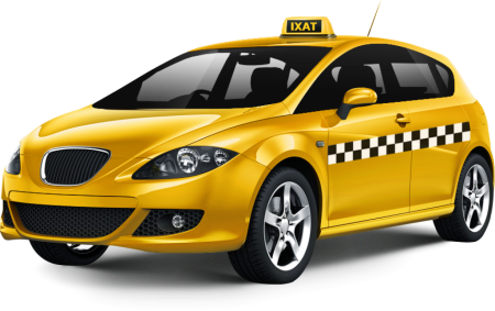 Желтая машина такси