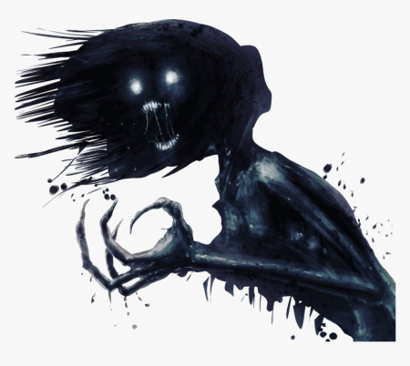 Тень монстра без фона