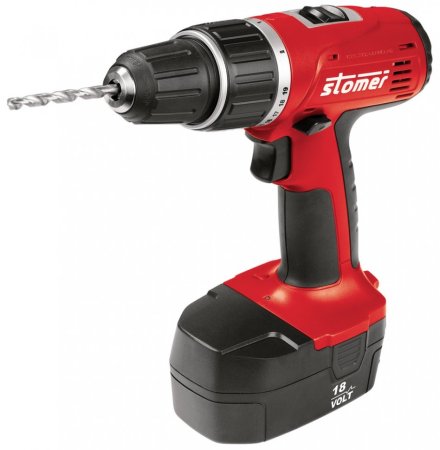 Аккумуляторная дрель-шуруповерт Stomer Sad-18nx2-d 43 н·м