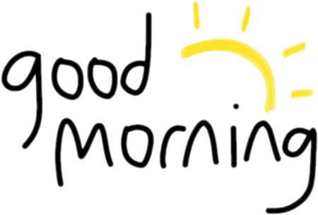 Good morning надпись
