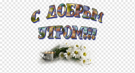 Надпись good morning без фона