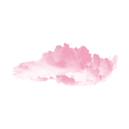 Розовые облака акварель