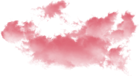 Розовые облака на прозрачном фоне