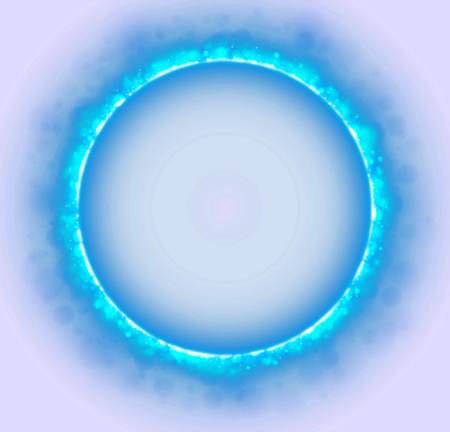 Неоновый круг для фотошопа без фона