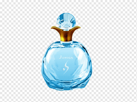 Синий флакон духов