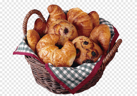 Корзинка с булочками