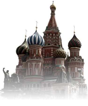 Храм Василия Блаженного Москва на белом фоне
