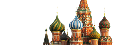 Храм Василия Блаженного Москва на белом фоне