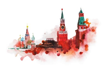 Кремль на прозрачном фоне