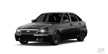 Лада Приора черная