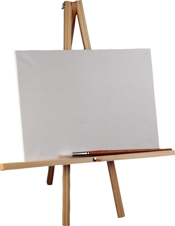 Мольберт с холстом