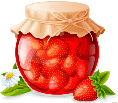 Баночка клубничного варенья