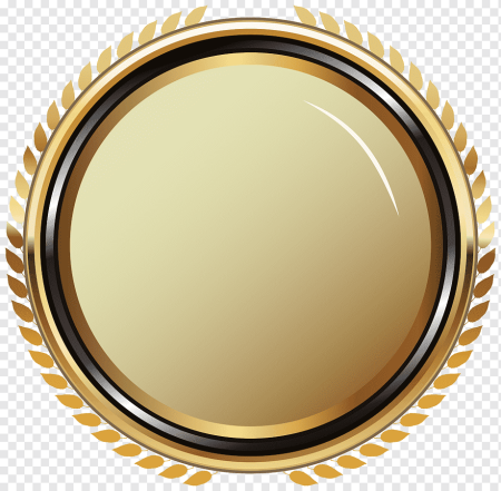 Золотая круглая рамка