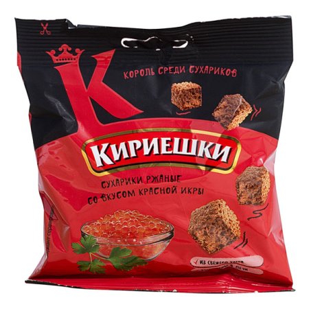 Сухарики кириешки 40г салями