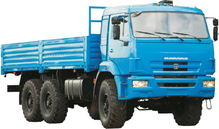 КАМАЗ 65115 самосвал на белом фоне