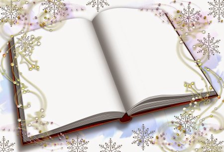 Книжка открытая на прозрачном фоне