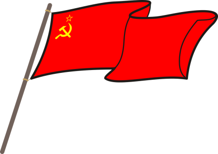 Красный флаг СССР вектор