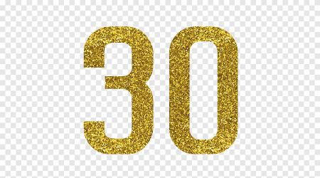 Цифра 30 красивая