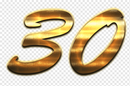 Цифра 30 красивая
