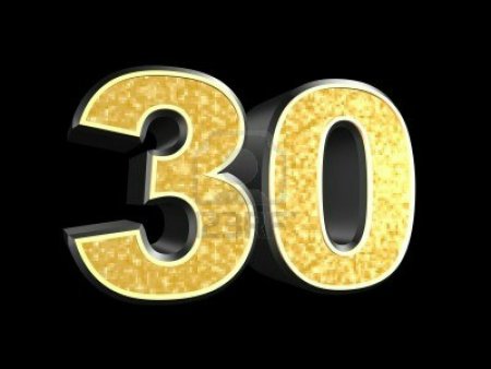 30 Лет надпись