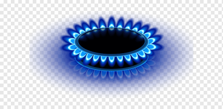 Газовая конфорка на белом фоне