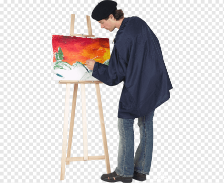 Человек с мольбертом