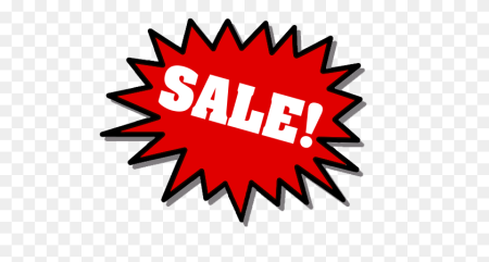 Надпись sale на прозрачном фоне