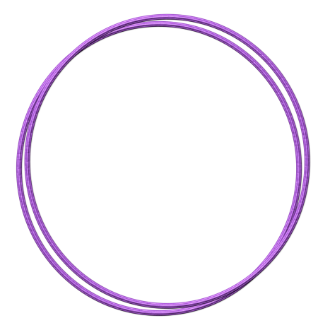 Рамка круглая тонкая