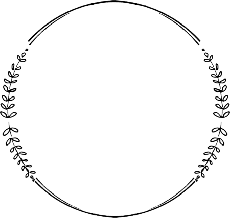 Рамка круглая тонкая