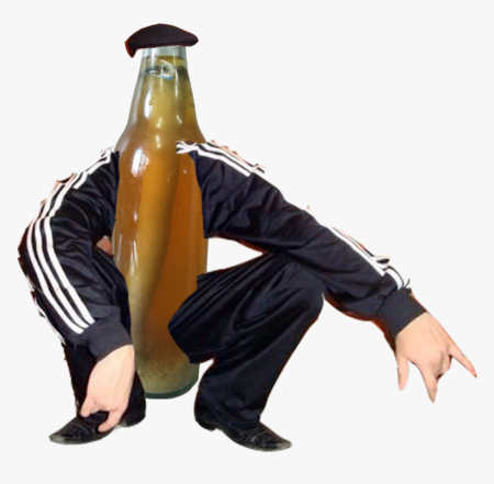 Гопник на белом фоне
