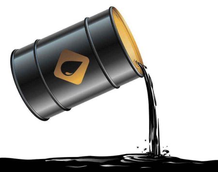 Нефть на прозрачном фоне