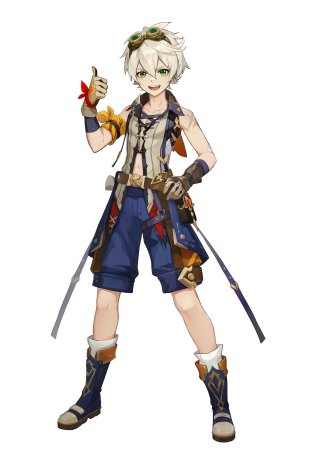 Геншин Импакт персонажи в полный рост