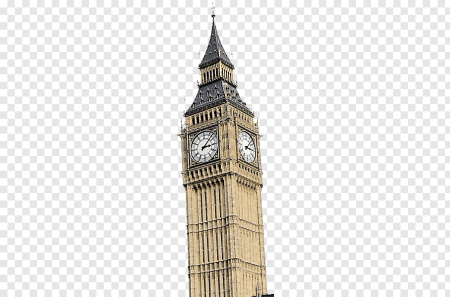 Big Ben на белом фоне
