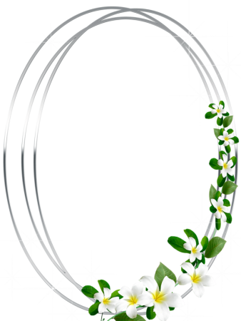 Ажурная овальная рамка