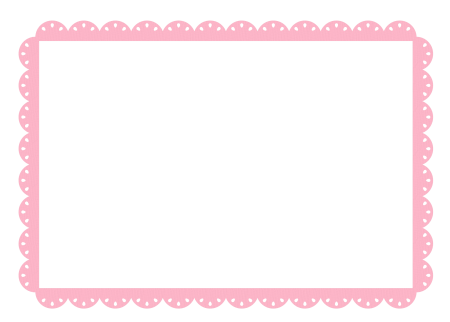 Розовая рамка на прозрачном фоне