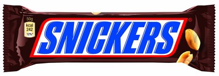 Батончик шоколадный snickers 50,5гр