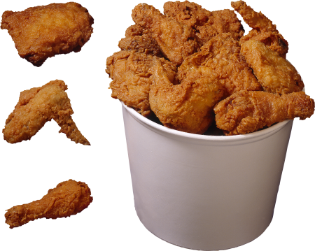 Ведро из KFC С крылышками