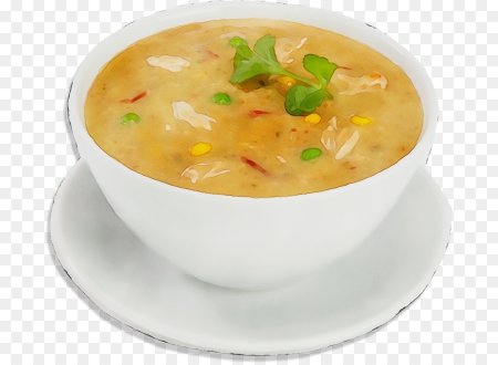 Суп на прозрачном фоне