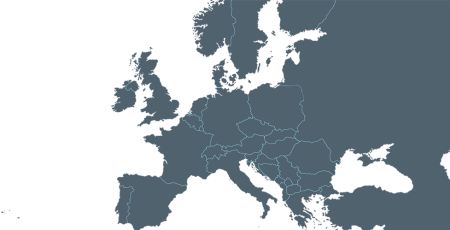 Векторная карта Европы