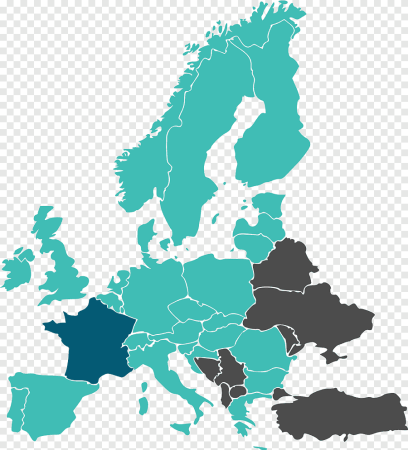 Blank Map of Europe 1914