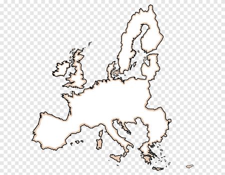 Карта Европы контур