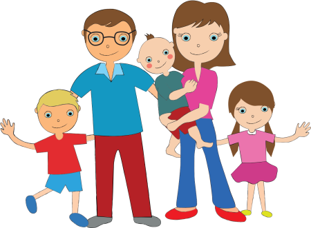 Семья мультяшная